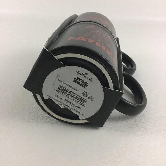 Star Wars Dad & Kid Stacking Mugs Hallmark Darth Vader Coffee Cups Disney New - Picture 6 of 6